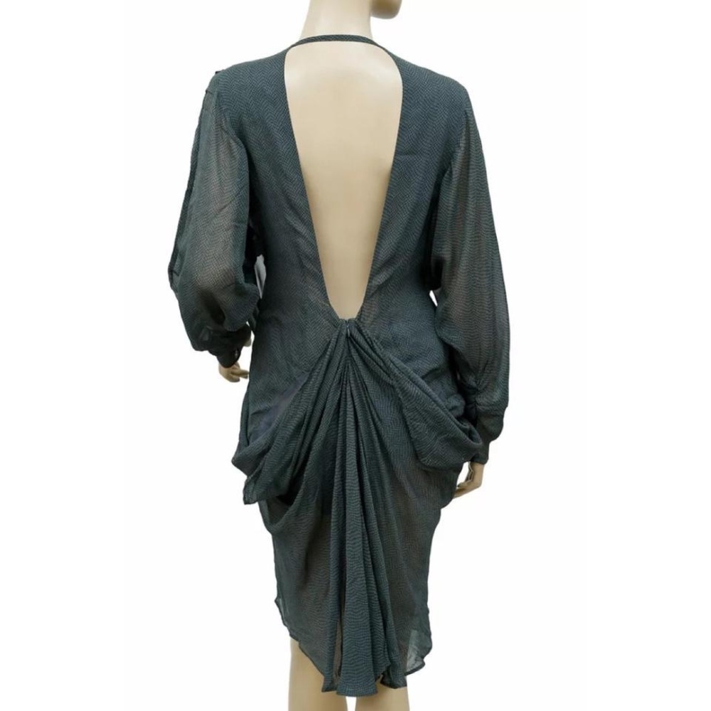 NICHOLAS K Maya Dress in Steel Green